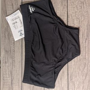 Men's Phelps Team Competition Black Brief 14cm. size 34.